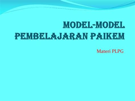 Nitro pdf adalah sebuah software yang dirancang untuk membuat dan menyunting file pdf. Langkah Langkah Model Pembelajaran Pakem - Seputar Model