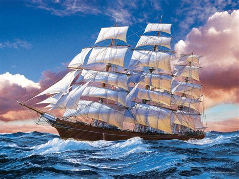 Free Download Tall Shipsclipperssailing Ships Sailing Boats Paintings