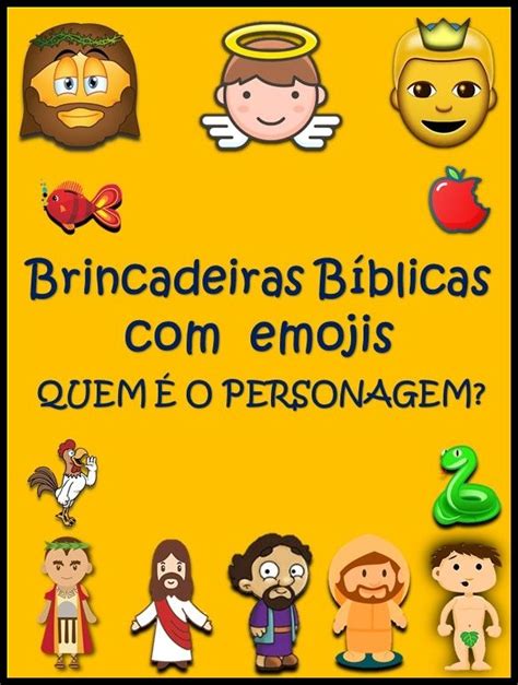 Personagens Bíblicos Emojis Desafio Bíblico Emoji Desafios Biblicos