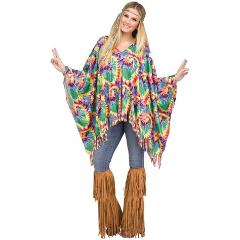 Poncho Tie Dye Hippie Tie Dye Hippie Hippie Outfits Hippie Costume