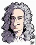 Isaac Newton (Cartoon Caricature)