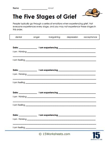 Grief Worksheets 15