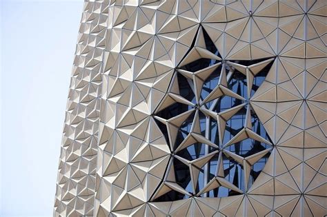 The Al Bahr Towers In Abu Dhabi Use A Solar Shading System That