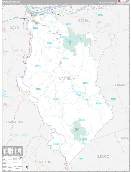 Wayne County Wv Maps