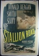 STALLION ROAD Original vintage movie poster with Ronald Reagan ...