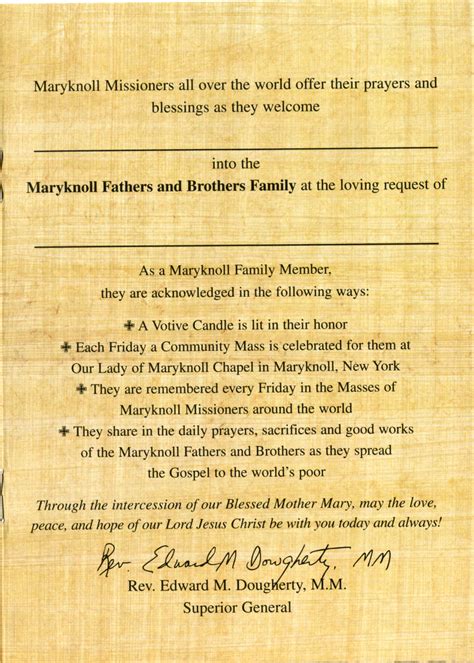 Spiritual Enrollment Liturgical Folder Mass Cards