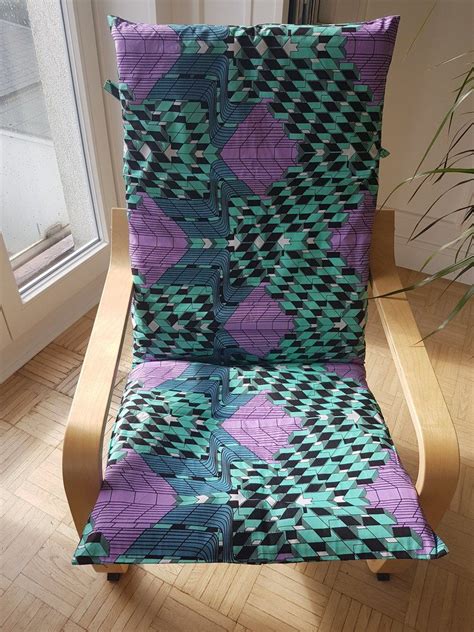 Please note that stock availability at our stores may change during the day. African Wax Print Cover - IKEA armchair POANG - "Turquoise ...