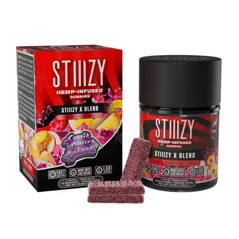 Shop Stiiizy X Blend Gummies 1050mg D8 Gas