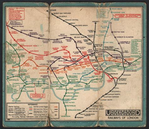 London Underground Antique Maps And Prints