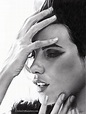 Kate Beckinsale Graphite Drawing Print 2 Designs - Etsy