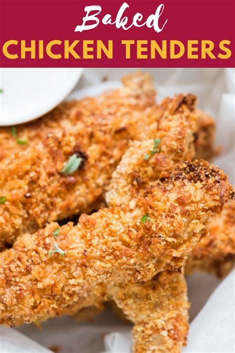 Healthy baked chicken tenders recipe. Crispy Oven Baked Chicken Tenders | Recipe | Oven baked ...