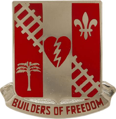 44th Engineer Battalion Unit Crest Builders Of Freedom