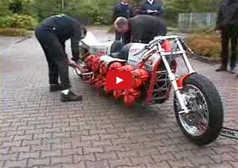 This 48 Cylinder Kawasaki Motorcycle Is Crazy Motorcycle Power Bike Chainsaw