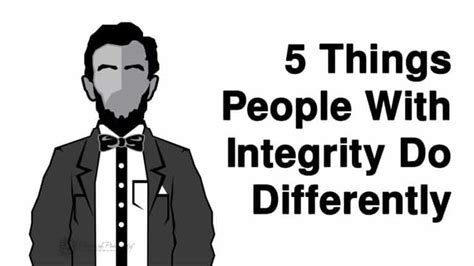 5 Things People With Integrity Do Differently