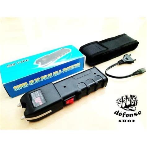 928 Super Voltage Self Defense Stun Gun With Led Light Shock Self