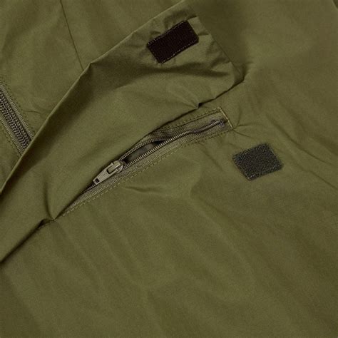 fred perry jacket ripstop half zip j7523 g78 dark thorne green aph