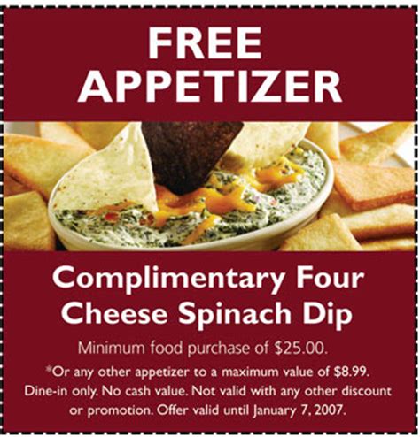 Get free 99 restaurant coupon codes, promo codes & deals for feb. Coupons Canada: Free Appetizer at Kelsey's Restaurant ...