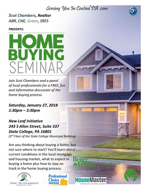 Home Buying Seminar Downtown State College Improvement District