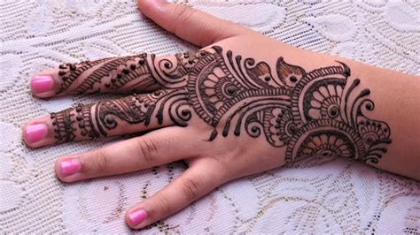 Easy Simple Arabic Henna Mehndi Designs For Hands Tutorial For Eid
