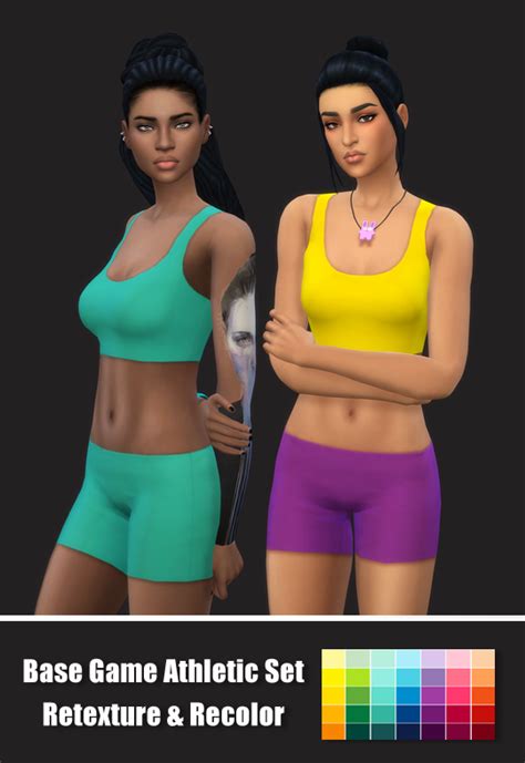 Base Game Athletic Set Recolor Retexture By Maimouth At Simsworkshop Sims Updates