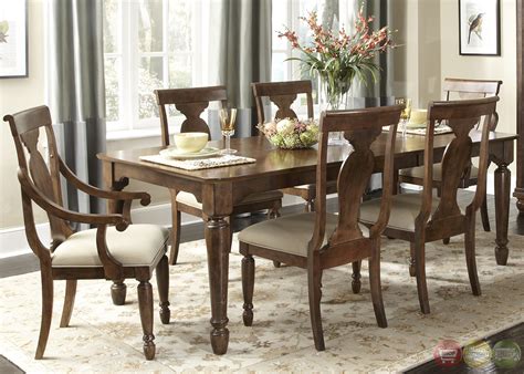Place the dinner plate in the center of the table setting. Rustic Cherry Rectangular Table Formal Dining Room Set