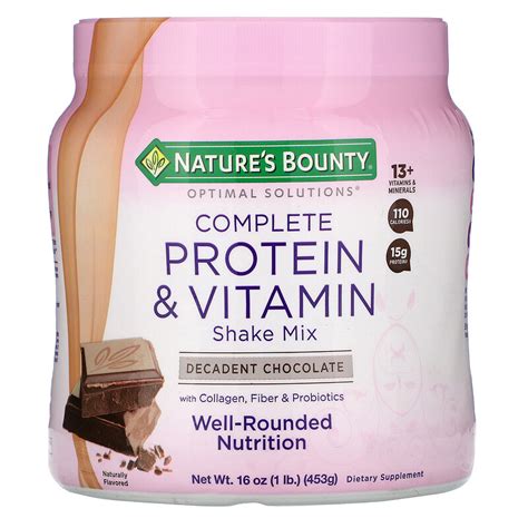 Natures Bounty Optimal Solutions Complete Protein And Vitamin Shake