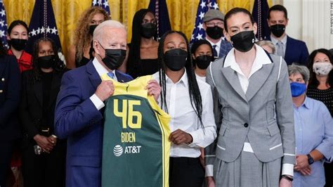 Seattle Storm Biden Praises Wnba Champion For Their Work On And Off