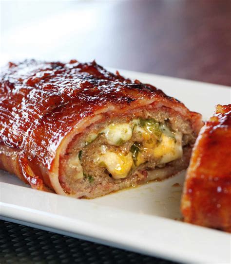 Bacon Wrapped And Stuffed Sausage Fatty Recipe