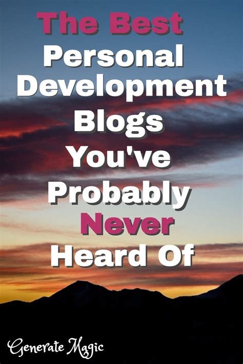 Introducing The Best Personal Development Blogs Generate Magic