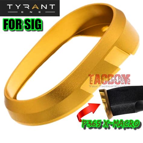 TYRANT DESIGNS CNC ALUMINUM FLARED BLACK MAGWELL for SIG P365 X-MACRO