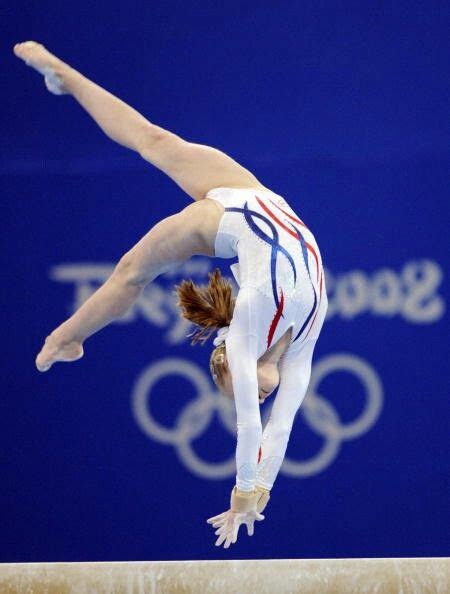 ksenia semenova of russia on beam during team finals at the 2008 olympics gymnastics images