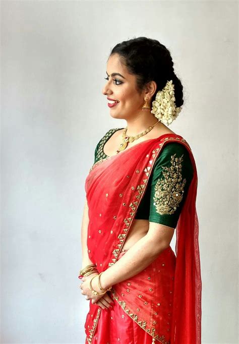 Halfsaree Kerala Saree Blouse Designs Saree Designs Designer Saree