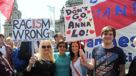 Anti Racism Rallies Take Place In Belfast And Derry Bbc News
