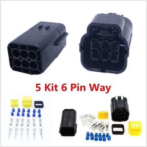 Purchase 5 Kits 2 Pin Way Sealed Waterproof Automotivemarine