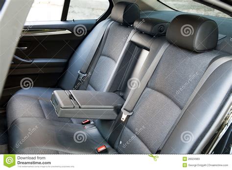 Back Passenger Car Seats Stock Image Image Of Leather 26024983