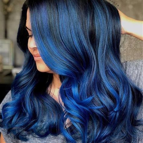 Midnight Blue How To Hair Color Blue Midnight Blue Hair Dyed Hair Blue