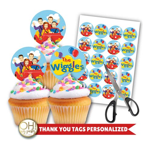 Exquisite Fashion Oh My Party Studio The Wiggles Cupcake Toppers The