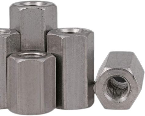 5pcs M8 X 125 X 40mm Stainless Steel Long Coupling Hex Nut
