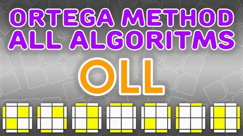 2x2 Ortega Method Oll All Algoritms Youtube
