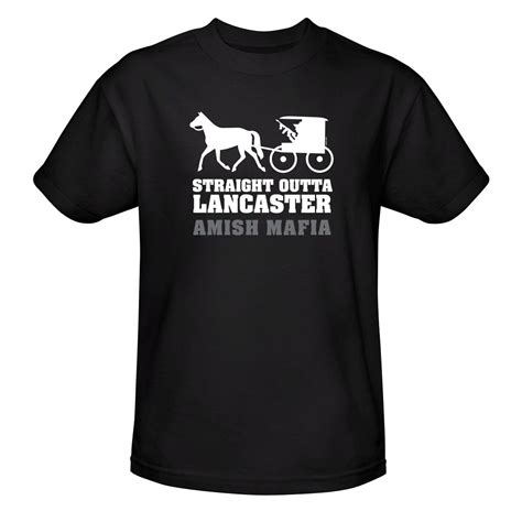 Amish Mafia Straight Outta Lancaster T Shirt Black Mafia Tshirt T