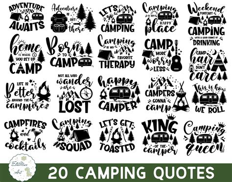Embellishments Clip Art And Image Files Scrapbooking Happy Camper Svg
