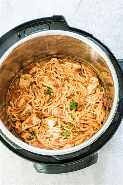 Dump And Start Instant Pot Chicken Spaghetti Budget Delicious