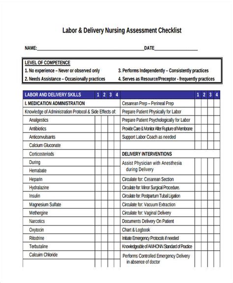 16 Assessment Checklist Templates Free Sample Example Format Download