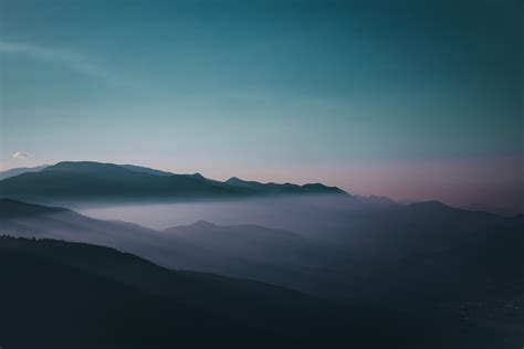 Early Morning Fog Sky Mountains Hd Nature 4k Wallpapers