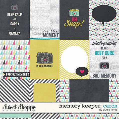 Memory Keeper Cards By Studio Flergs Scrapbook Journal Journal
