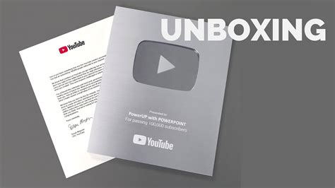 Unboxing Silver Play Button K Subscribers YouTube Award YouTube
