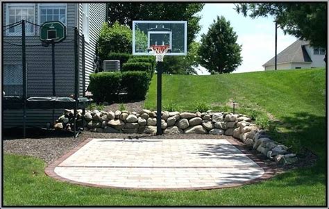 Backyard Basketball Playground 1000 Backyard Court Pavers Backyard