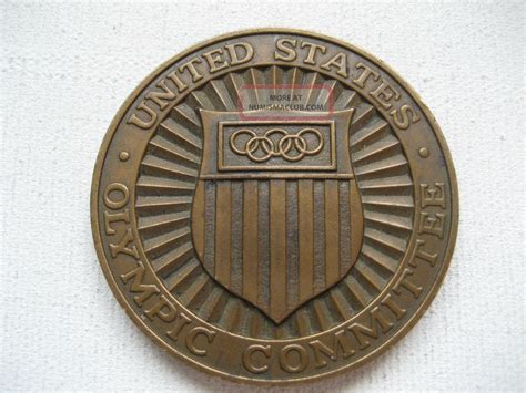 Vintage United States Olympic Committee Bronze Medal Depicting Olympic