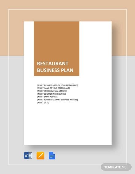 19 Restaurant Business Plan Templates Word Pdf