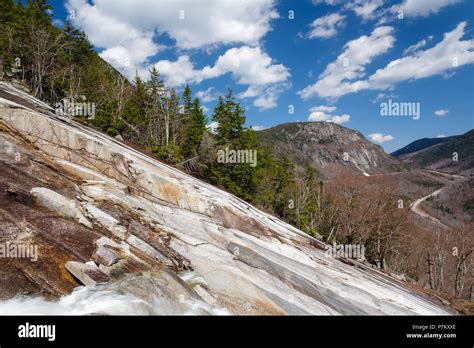 The Rocky Cliff Of Mount Willard In Crawford Notch New Hampshire From